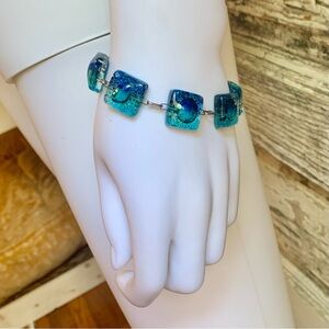 Blue Water Bubble Bracelet